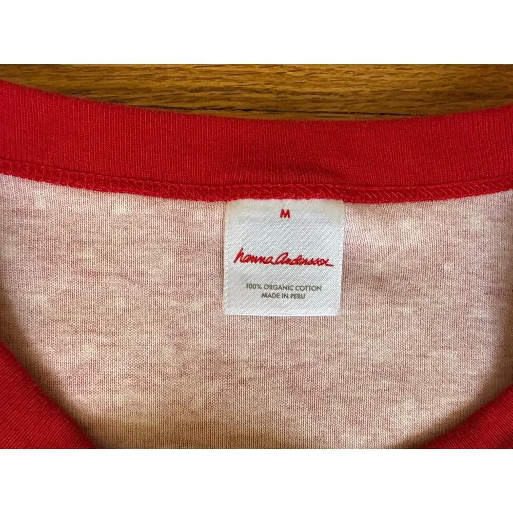 Hanna Andersson Snowflake Long Sleeve Shirt Size Medium Holiday PJs